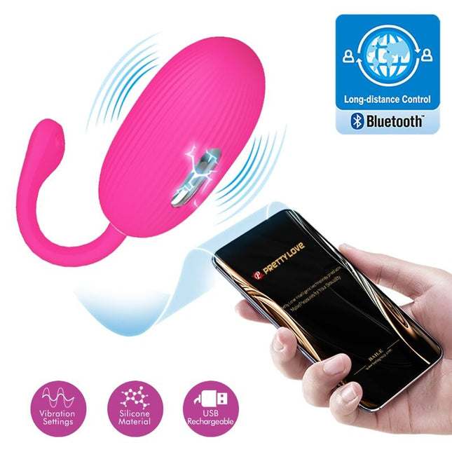 PRETTY LOVE - DOREEN VIBRATING EGG MAGENTA WITH REMOTE CONTROL