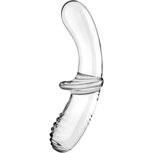 Satisfyer Double Crystal – Glasdildo mit Doppelstruktur für heiße & kalte Spiele