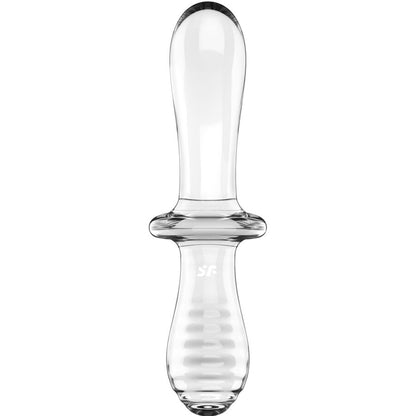 Satisfyer Double Crystal – Glasdildo mit Doppelstruktur für heiße & kalte Spiele