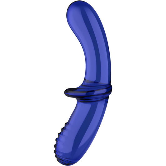 Satisfyer Double Crystal – Glasdildo mit Doppelstruktur für heiße & kalte Spiele