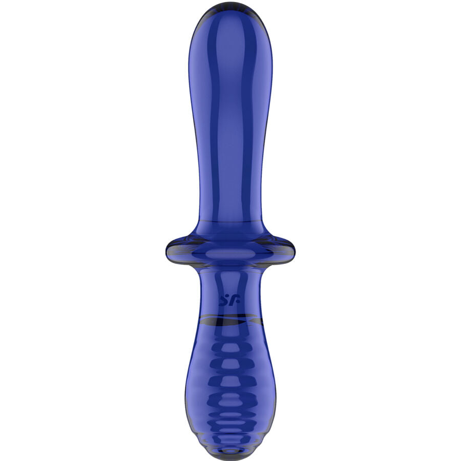 Satisfyer Double Crystal – Glasdildo mit Doppelstruktur für heiße & kalte Spiele