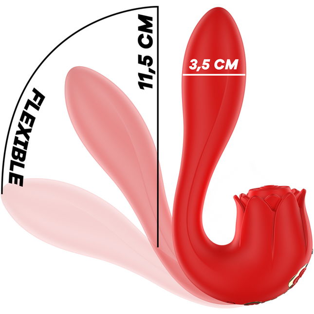 MIA - SELENA ESTIMULADOR VIBRADOR + SOLAPA ROJO