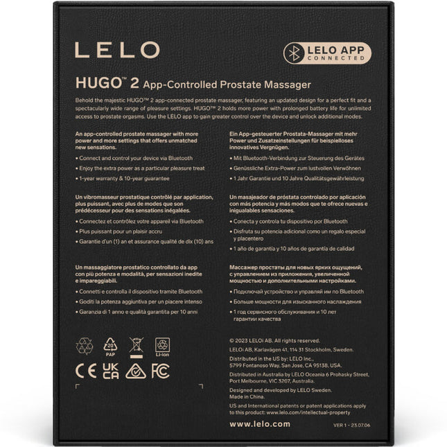 LELO - HUGO 2 VIBRADOR DE PRÓSTATA