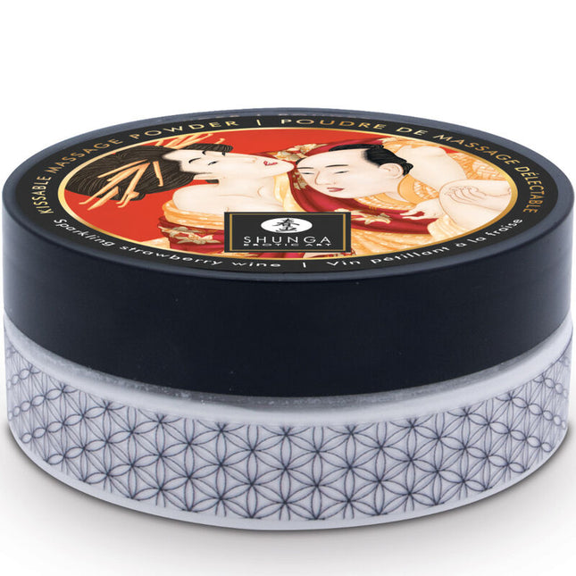 SHUNGA - STRAWBERRY EDIBLE MASSAGE POWDER SET