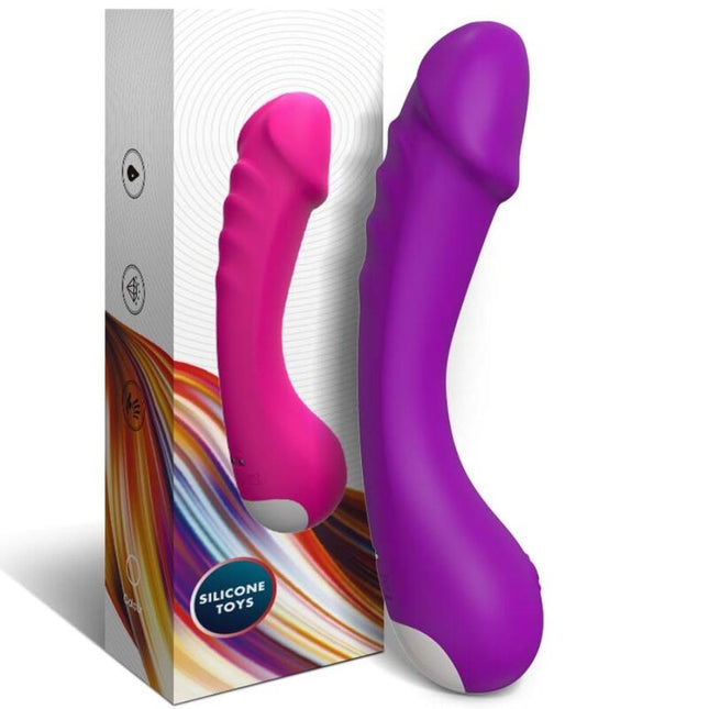 DILDO VIBRATOR G-SPOT SILICONE PURPLE