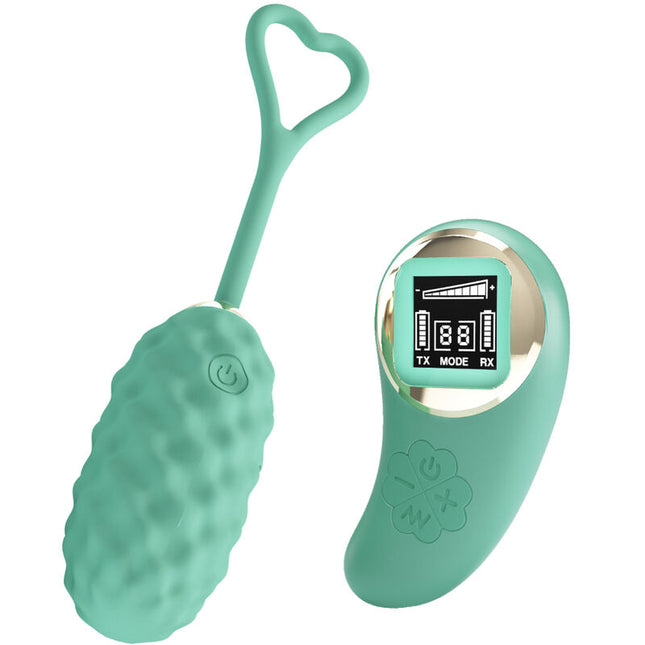 PRETTY LOVE - VIVIAN GREEN VIBRATING EGG WITH REMOTE CONTROL