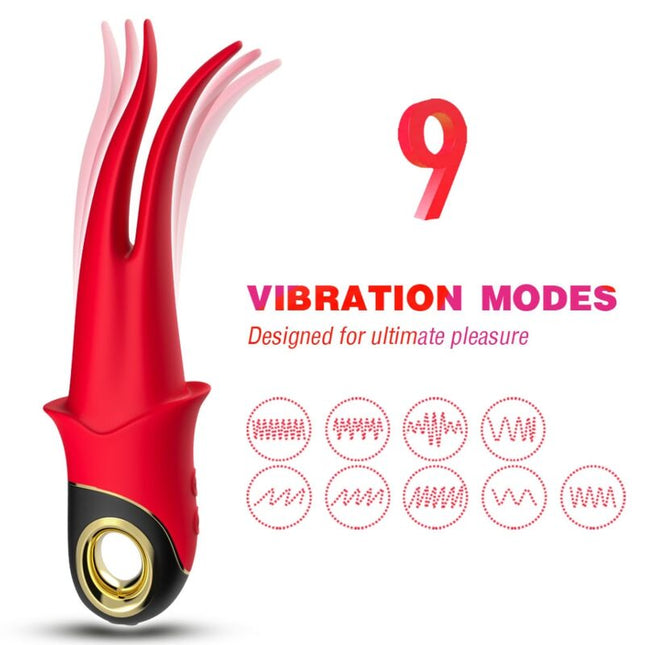 ARMONY - SHADOW VIBRATOR DOUBLE HEAD TEASING RED