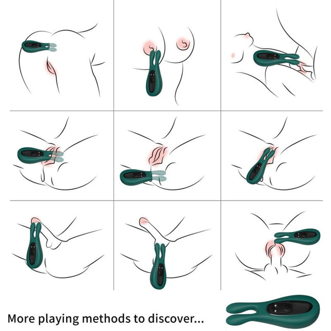 ARMONY - ESTIMULADOR Y VIBRADOR CONEJO VERDE