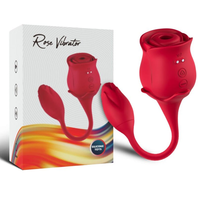 ARMONY - VIBRADOR DE CLÍTORIS ROSA PARA LAMER Y VIBRADOR ROJO