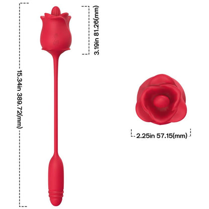 ARMONY - ROSA STIMULATOR & VIBRATOR COLA RED