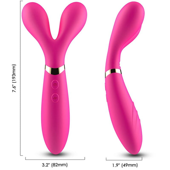 ARMONY - Y-WAND MASAJEADOR Y VIBRADOR DOBLE CABEZAL FUCSIA