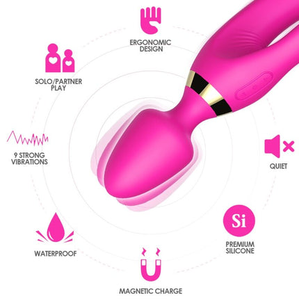 ARMONY - MASSAGER &amp; VIBRATOR RABBIT FUCHSIA