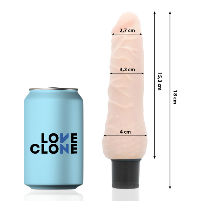 LOVECLONE - SVEN SELF-LUBRICATING VIBRATOR 18.5 CM -O- 3.3 CM