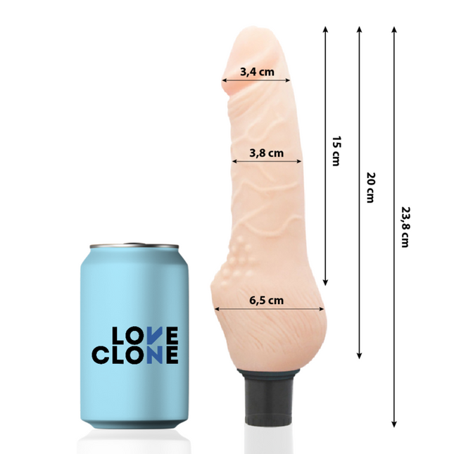 LOVECLONE - DAVEN SELF-LUBRICATING REALISTIC 23.8 CM -O- 3.8 CM