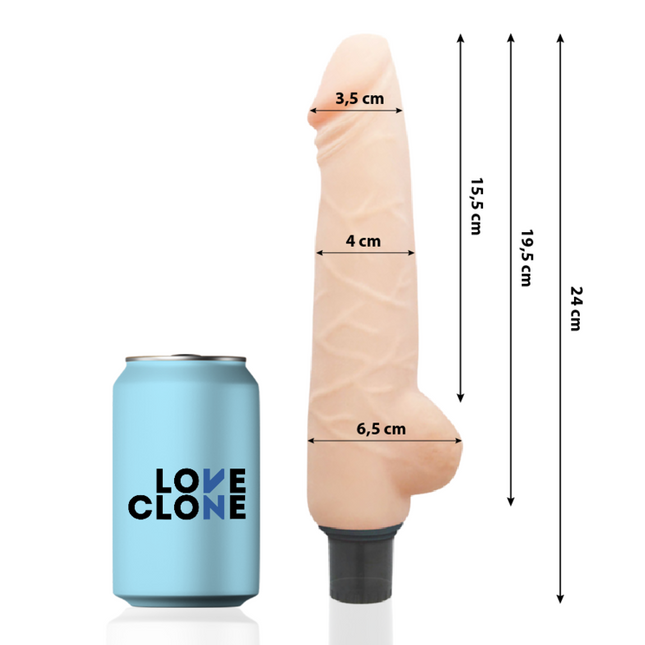 LOVECLONE - HARALD SELF-LUBRICATING VIBRATOR 24 CM -O- 4 CM