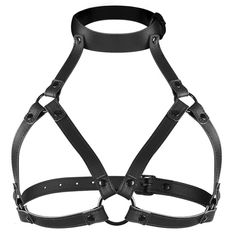 FETISH SUBMISSIVE BONDAGE - ADJUSTABLE CHEST STRAP