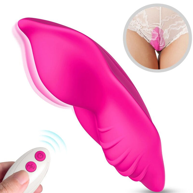 ARMONY - WHISPER VIBRADOR BRAGUITA PORTÁTIL CON CONTROL REMOTO FUCSIA