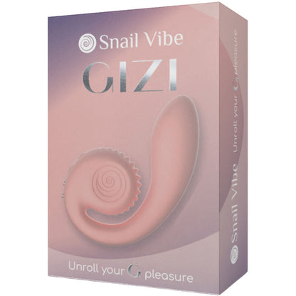 VIBRADOR DE CARACOL - ESTIMULADOR DOBLE GIZI ROSA
