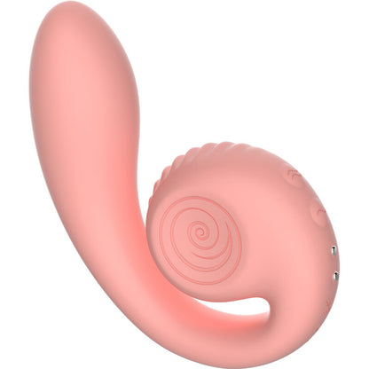 VIBRADOR DE CARACOL - ESTIMULADOR DOBLE GIZI ROSA
