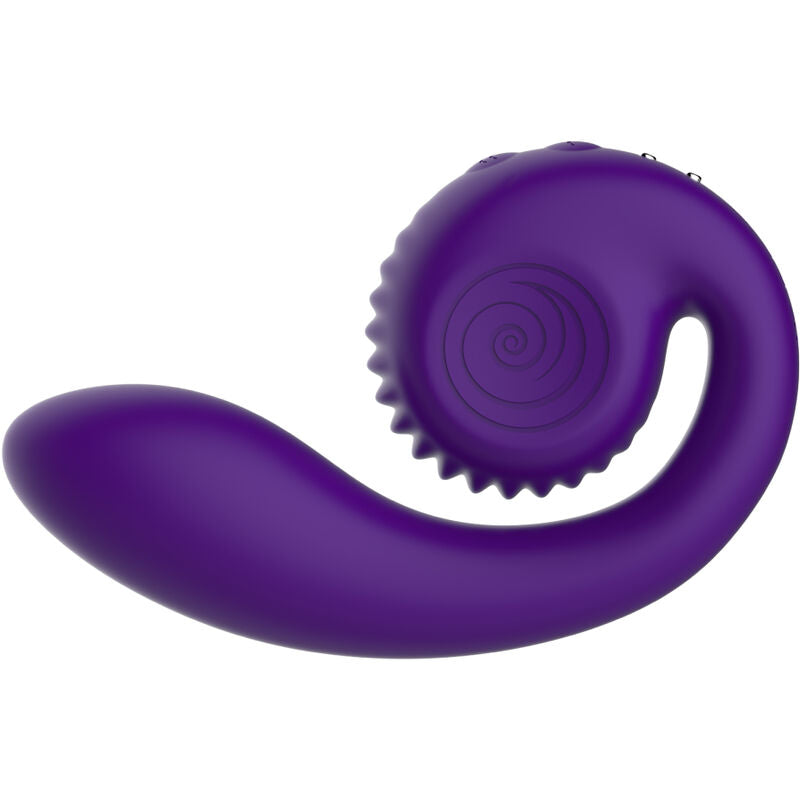 VIBRADOR DE CARACOL - ESTIMULADOR DOBLE GIZI ROSA