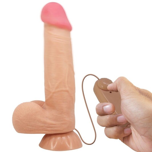 PRETTY LOVE - DILDO REALISTA SERIE PIEL DESLIZANTE CON VENTOSA DE CONTROL REMOTO PIEL DESLIZANTE 21.8 CM