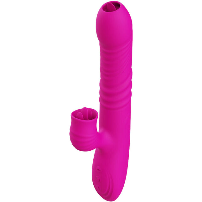 ARMONY - FANNY MULTIFUNCTIONAL DOUBLE TONGUE VIBRATOR FUCHSIA HEAT EFFECT