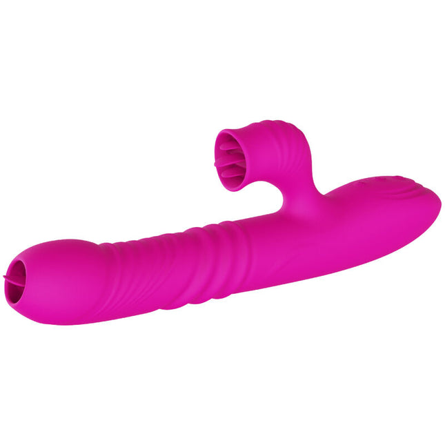 ARMONY - FANNY MULTIFUNCTIONAL DOUBLE TONGUE VIBRATOR FUCHSIA HEAT EFFECT