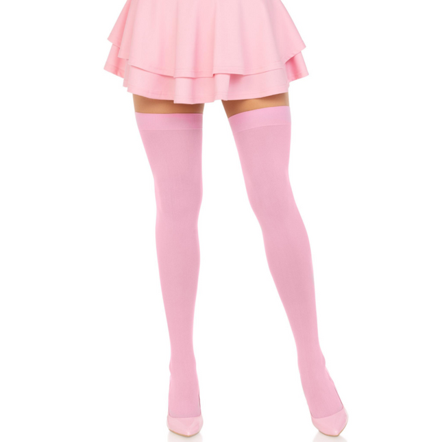 LEG AVENUE - TOP DE NYLON ALTURA ROSA