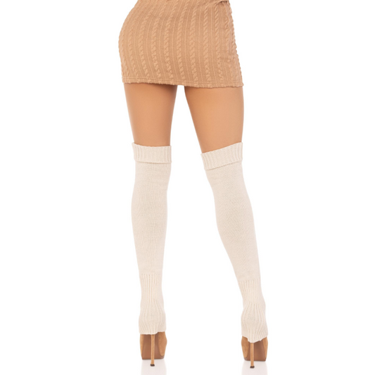 LEG AVENUE - KNITTED WARMERS IVORY