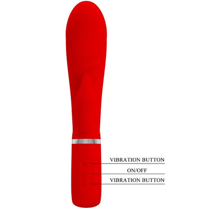 PRETTY LOVE - VIBRADOR MULTIFUNCIONAL DEL PUNTO G PRESCOTT ROJO