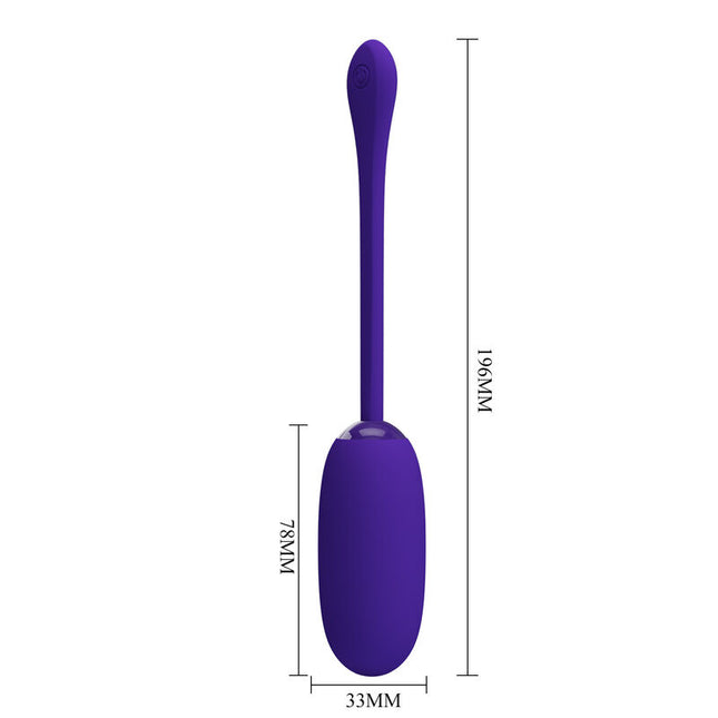 PRETTY LOVE - JULIUS WATERPROOF, RECHARGEABLE VIBRATING EGG PURPLE