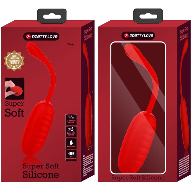 PRETTY LOVE - KIRK RECHARGEABLE VIBRATION EGG RED