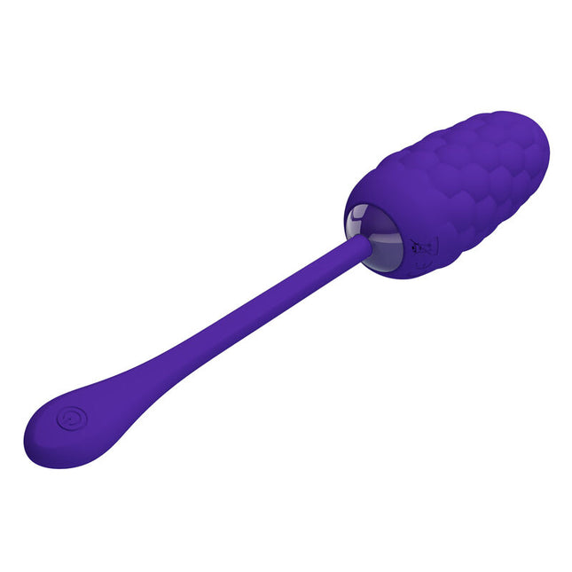 PRETTY LOVE - HUEVO VIBRADOR CON TEXTURA MARINA RECARGABLE MORADA