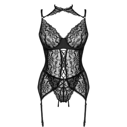 LIVCO CORSETTI FASHION - GIELLANDRA FOR THE SENSES COLLECTION KORSETT + PANTY SCHWARZ