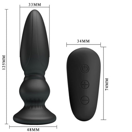 MR PLAY - LEISTUNGSSTARKER VIBRATOR MIT FERNBEDIENUNG, ANALSTECKER