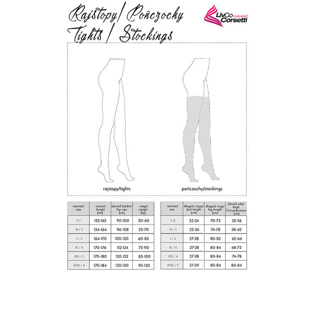 LIVCO CORSETTI FASHION - LOLIWIA LC19330 STOCKINGS BLACK ONE SIZE