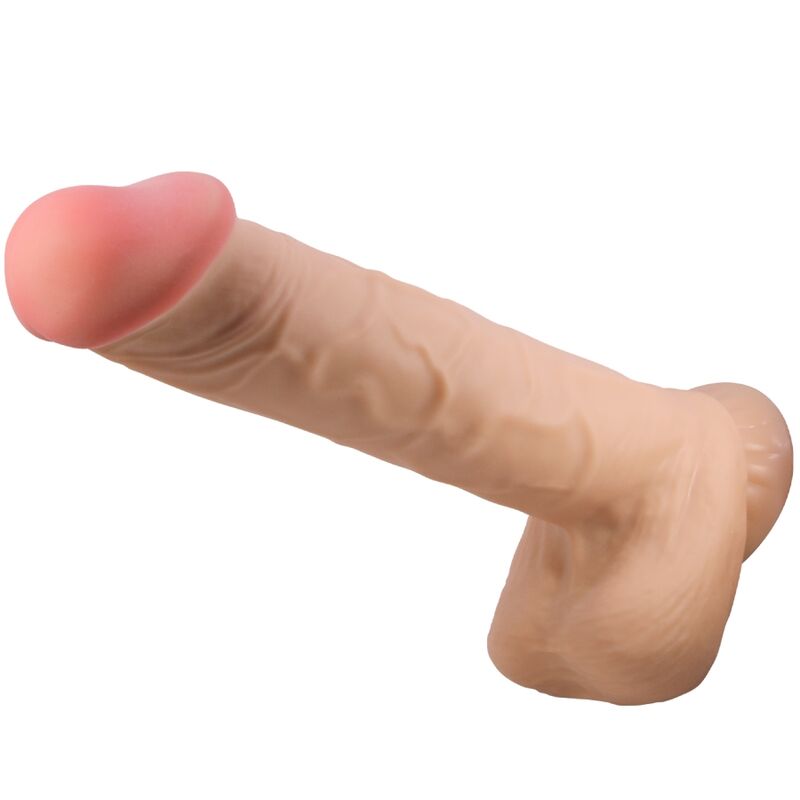 PRETTY LOVE - SLIDING SKIN SERIES REALISTIC DILDO WITH SLIDING SKIN SAUNA BOWLS 26 CM
