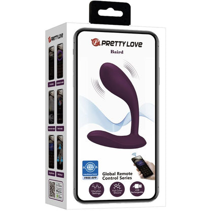 PRETTY LOVE - BAIRD G-SPOT 12 VIBRATIONEN LILA APP
