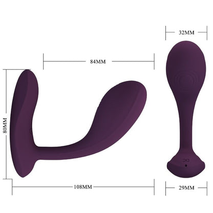 PRETTY LOVE - BAIRD G-SPOT 12 VIBRATIONEN LILA APP