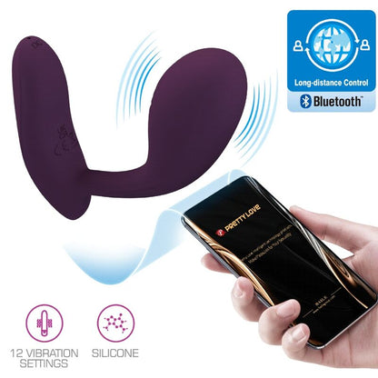PRETTY LOVE - BAIRD G-SPOT 12 VIBRATIONEN LILA APP