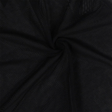 Babydoll aus Spitze & Tüll mit Blumendetails in Schwarz