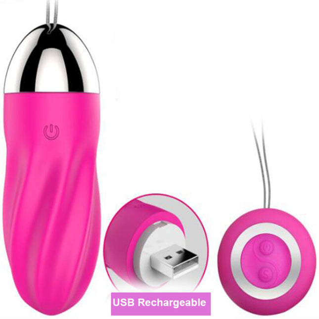 ARMONY - SWEETY SPIRAL VIBRATING EGG WITH REMOTE CONTROL PINK