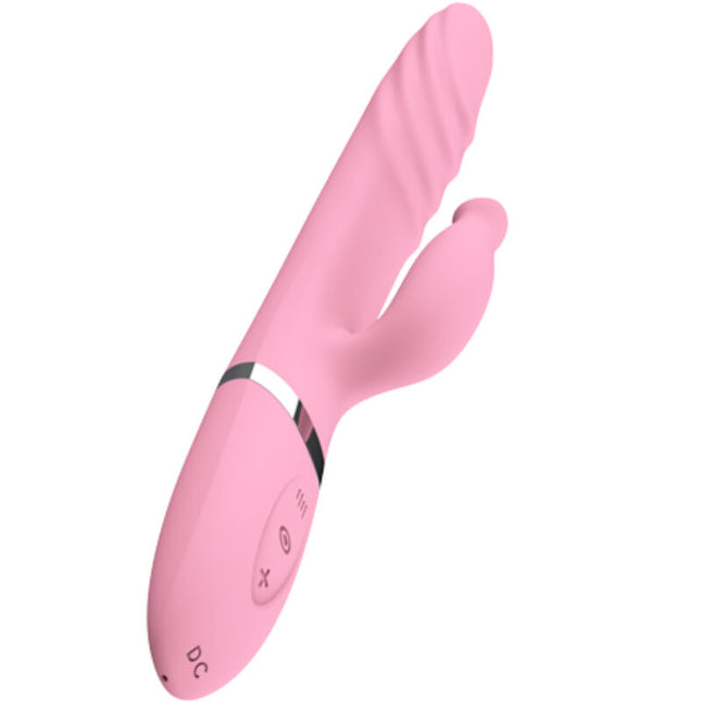 ARMONY - VIBRADOR Y EMPUJE CON LENGUA ROSA EFECTO CALOR