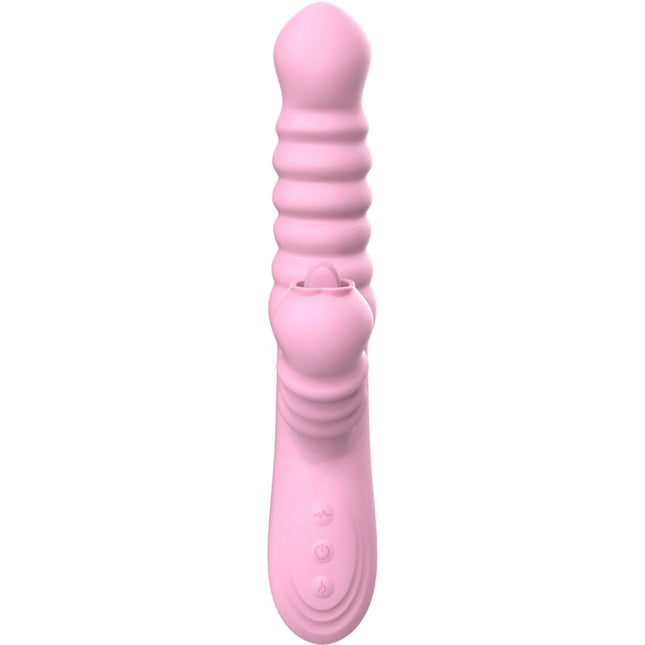 ARMONY - VIBRADOR MULTIFUNCIONAL CON LENGUA ESTIMULANTE, EFECTO CALOR, ROSA