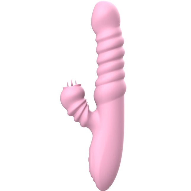 ARMONY - VIBRADOR MULTIFUNCIONAL CON LENGUA ESTIMULANTE, EFECTO CALOR, ROSA