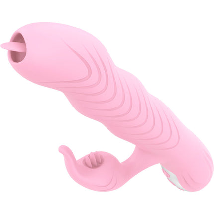 ARMONY - MARCIA VIBRADOR Y EMPUESTO Doble Lengua Efecto Calor Rosa