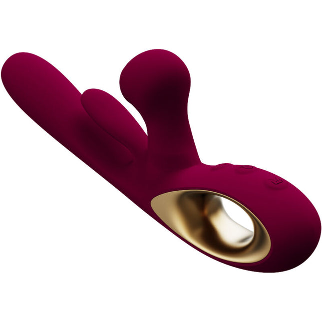 ARMONY - VIBRADOR IMPACT SWING Y ESTIMULADOR DUAL MODELO 1 BURDEOS