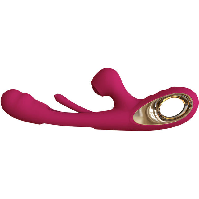 ARMONY - VIBRADOR IMPACT SWING Y ESTIMULADOR DUAL MODELO 2 BURDEOS