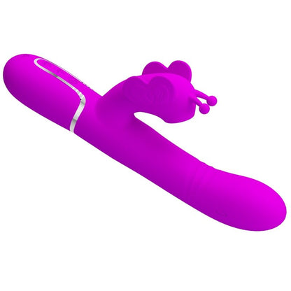MULTIFUNKTIONS-RABBIT-VIBRATOR 4 IN 1 SCHMETTERLING - FUCHSIA