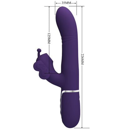 MULTIFUNKTIONS RABBIT-VIBRATOR 4 IN 1 SCHMETTERLING
